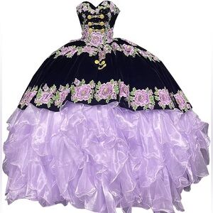 Quinceanera Teddy Bear Dress,‎ Custom made Teddy Bear Purple Gown Dress NEW